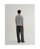 8SECONDS Simple Henley Neck Short Sleeve Knit Light Gray