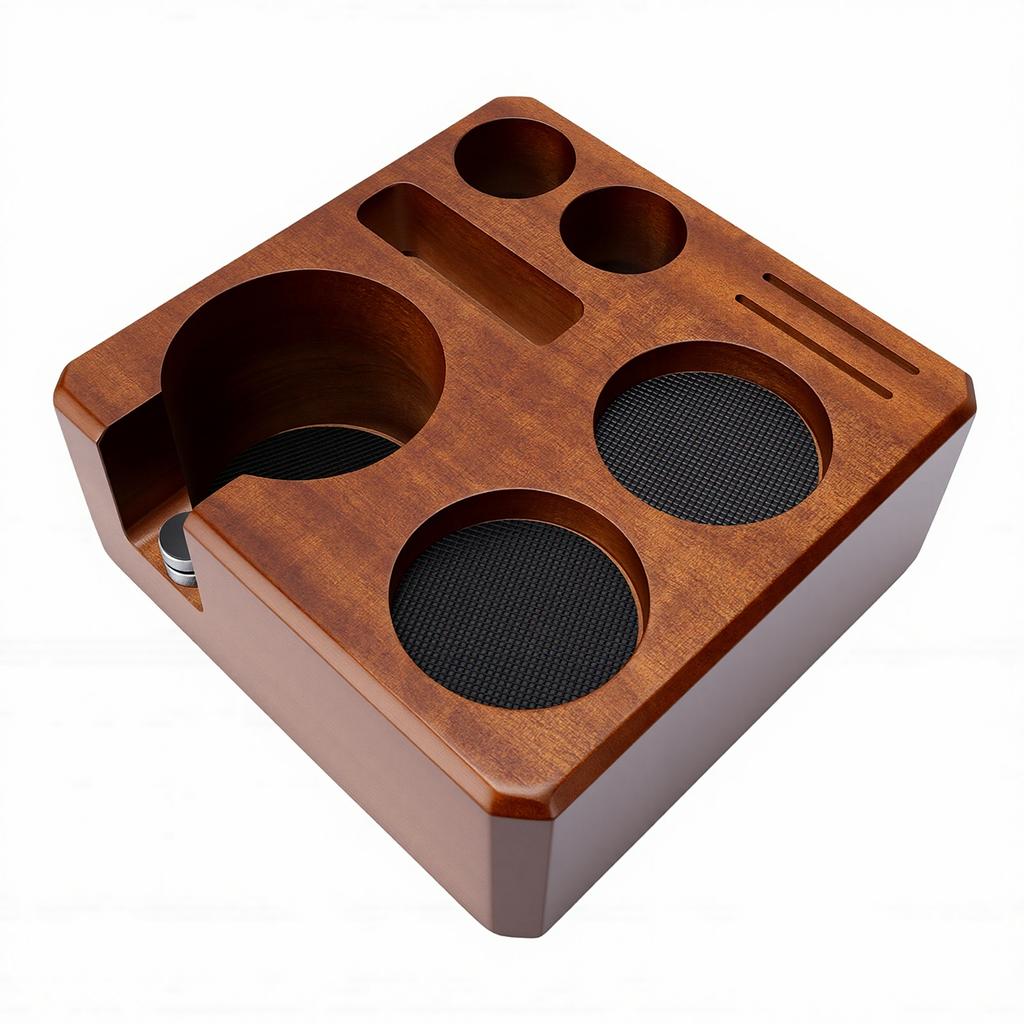 58mm Tamping Station Coffee Accessories Organizer Tamper Distributor Portafilter Holder Multi Accessory Storage