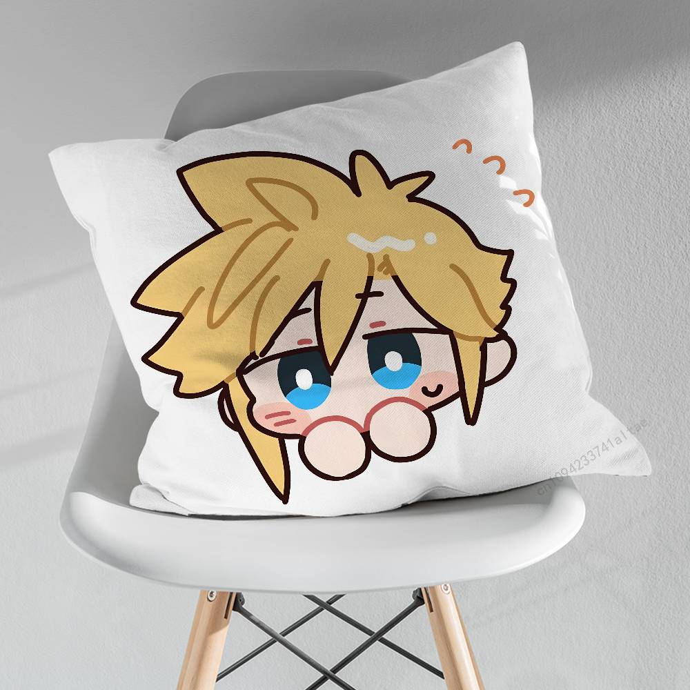 FFinal FFantasy Cloud Strife FFF7 Pillowcase for Sofa Room Office Decor Printing  Merchandise AllMatch Cushion Cover