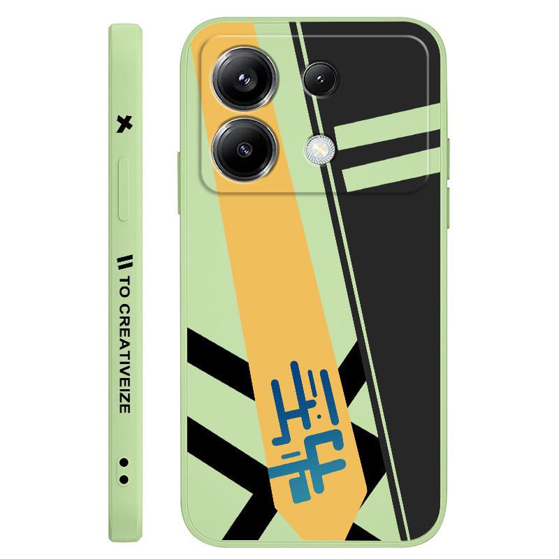 

Creative Symbol Phone Case For Xiaomi Poco F7 X7 X6 F6 M6 M5 M5S F5 X5 F4 X4 M4 F3 M3 X3 Pro 4G 5G GT Silicone Cover Poco M3 Pro 5G світло-зелений колір
