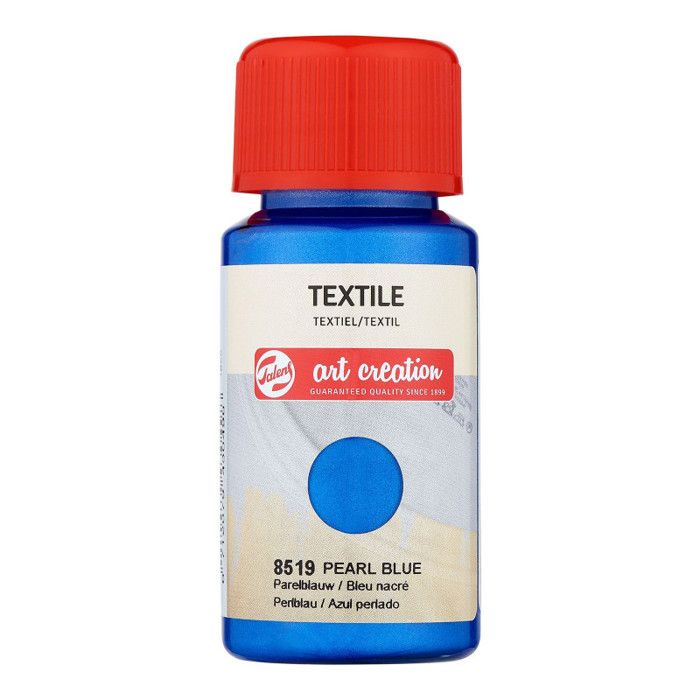 Peinture pour textile - bleu nacré - Talens Art Creation - 50ml