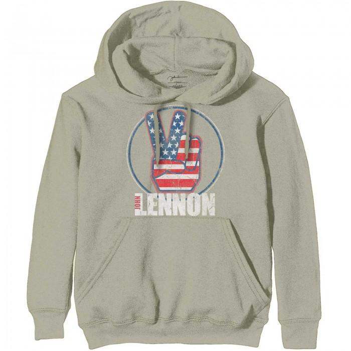 John Lennon Unisex Adult Peace Fingers Hoodie