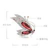 Fashion Diamond Full Diamond Crystal Butterfly Brooch Alloy Women'S Pin Clothing Accessories