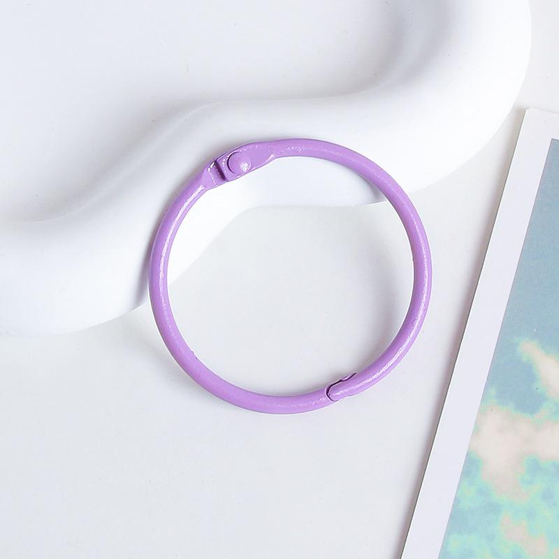 45mm Spring Coil Candy Color Keychain Ring Clasp for DIY Jewelry Accessories фиолетовый