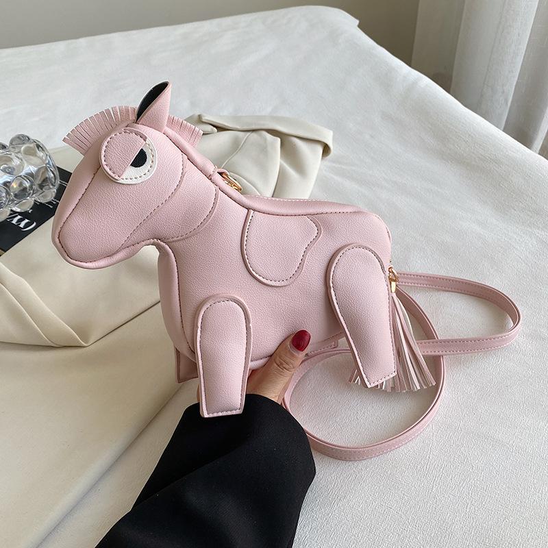 Small Bag Female Doll Pony Cross-body Bag for Small-sized Phones Small Square Bag