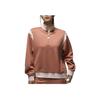 Jordan Embroidered Patchwork Zip-Up Stand Collar Sweatshirt Women Tops Orange FB5135-810