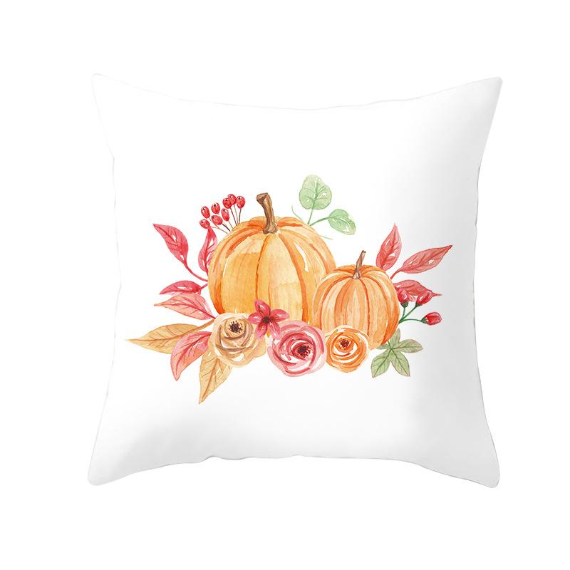 New Thanksgiving Pillow Cover Thanksgiving Harvest Pumpkin Home Cushion Cover