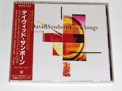 CD DAVID SANBORN  Love SongsBest of David Sanborn 2 WPCR470 Warner 1995 Japan Jazz Used