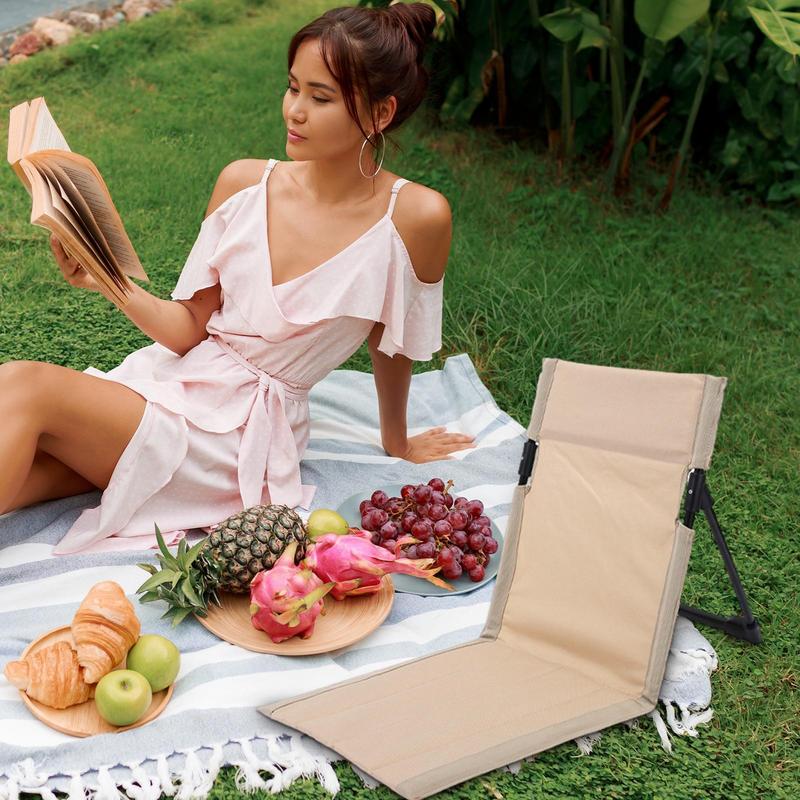 Beach Lounge Chair Lightweight Beach Chair Water Proof Folding Beach Chair With Adjustable Backrest For Garden Beach Patio