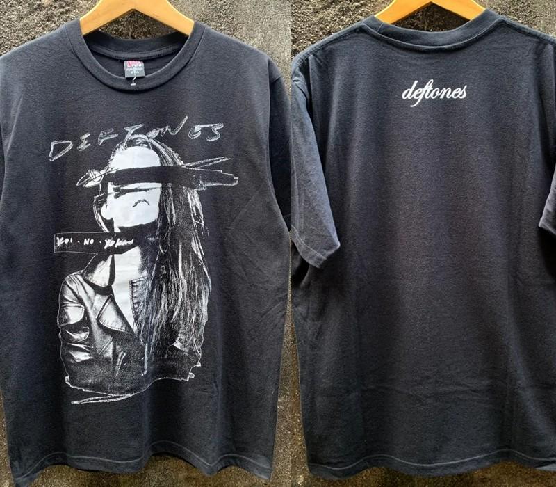 

Rare Deftones Rock band Basic Black 2 sided Men Women T shirt NH25318 Unisex T-Shirt S