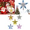 Christmas Topper Tree Hollowed Out Star Ornaments Party Home Decoration Gift