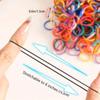 Bunte Elastische Haargummis, Niedliche Einweg Mini-Haarbänder, Vielseitige Scrunchies Für Zöpfe, Pferdeschwänze