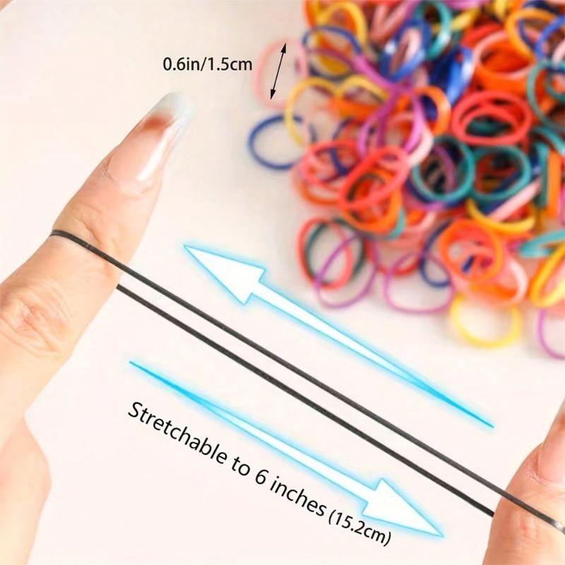 Bunte Elastische Haargummis, Niedliche Einweg Mini-Haarbänder, Vielseitige Scrunchies Für Zöpfe, Pferdeschwänze