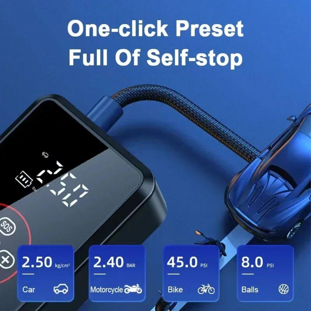 Portable Car Tire Air Filler Rechargeable Motorcycle Tyre Inflator High Quality Electric Air Pump