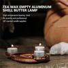 100Pcs Metal Candle Cups Tealight Tins Jars and 100Pcs Candle Wicks Cores for DIY Candle Making and Home Decors Projects