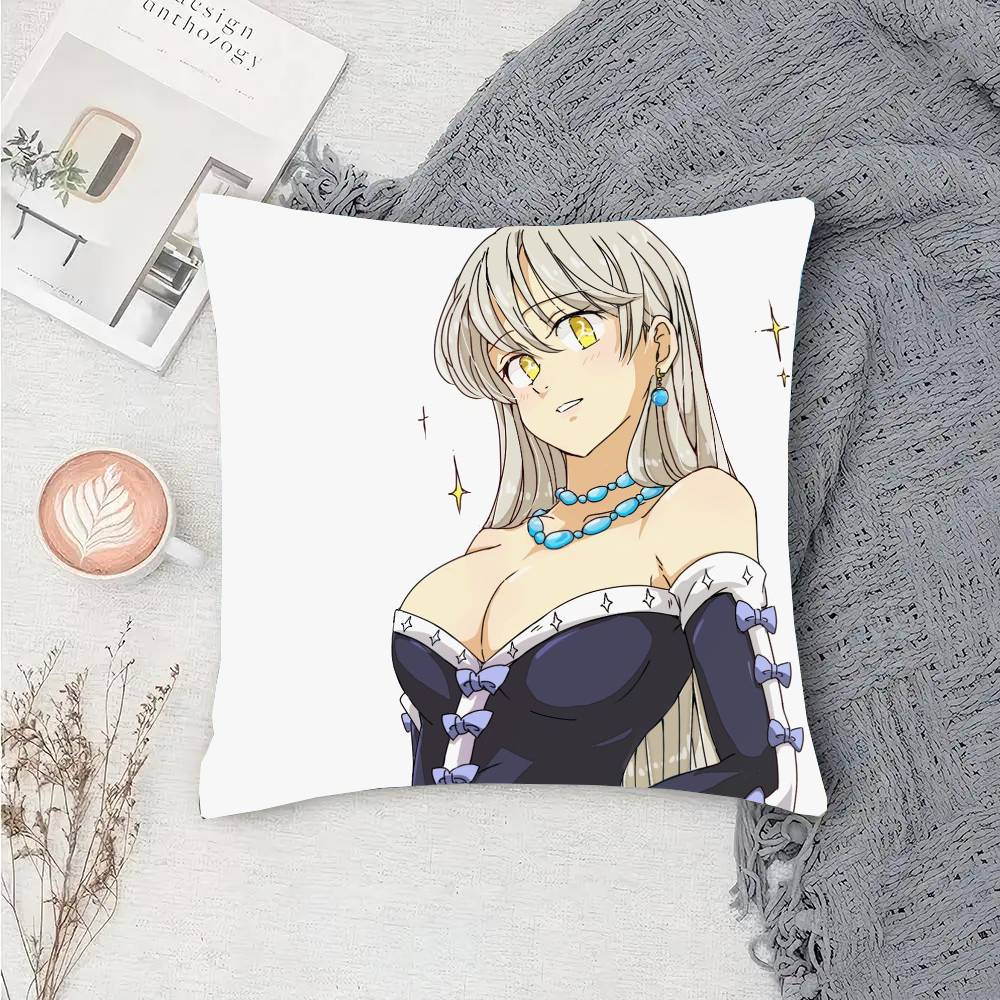 Elizabeth Liones Anime The Seven Deadly Sins Pillow Case Sofa Cushion Cover Room Home Decoration
