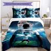 Set Lenzuola 3 Pezzi Stampato Jude Bellingham Traspirante Copripiumino con Federe Biancheria da Letto Decorativa per Camera da Letto Casa