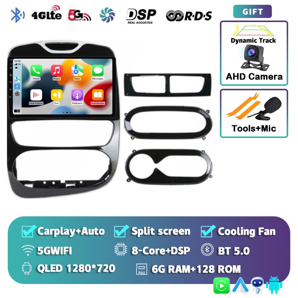 Android 14 Carplay Auto For Renault Clio 3 4 2012-2015 2016 2017 2018 Car Radio Multimedia Video Player Stereo Audio DSP 2Din BT