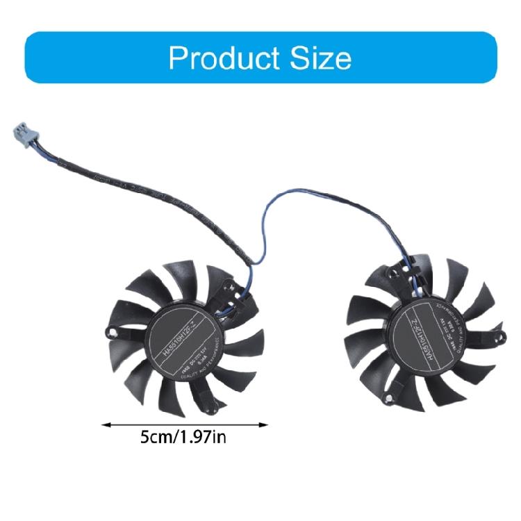 HA5510H12F-Z Graphics Card Cooling VGA Fan 2Pin 12V Coolers Fan for 1650 4GB OC