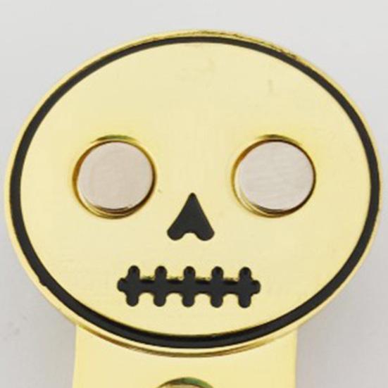 Kulatá lebka Spona na golfovou čepici Magnetický držák na značkovač golfového míčku Golfové čepice Kalhoty Tašky Průzory Opasky Kovová spona Golfové doplňky Nadšenci Dárek