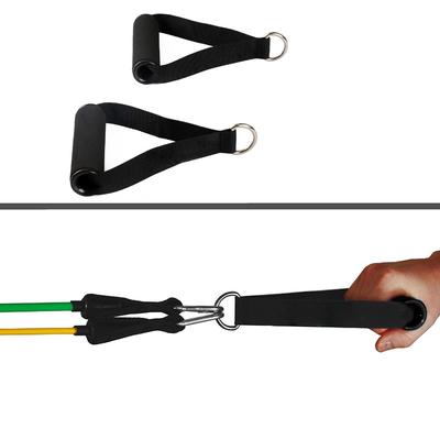 1 paio di corde per tricipiti con attacco per cavi, manubrio, resistenza, palestra, fascia per allenamento, anello a D, molla, corda per trazione, barra elastica
