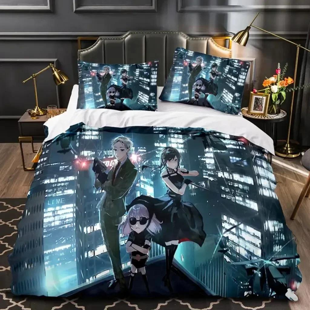 SPY×FAMILY Anime Prikrývka Posteľné Súpravy Kreslená Obliečka na Prikrývku Obliečka na Vankúš Plná Veľkosť Queen King Prikrývka Jednolôžková Dvojlôžková Posteľ
