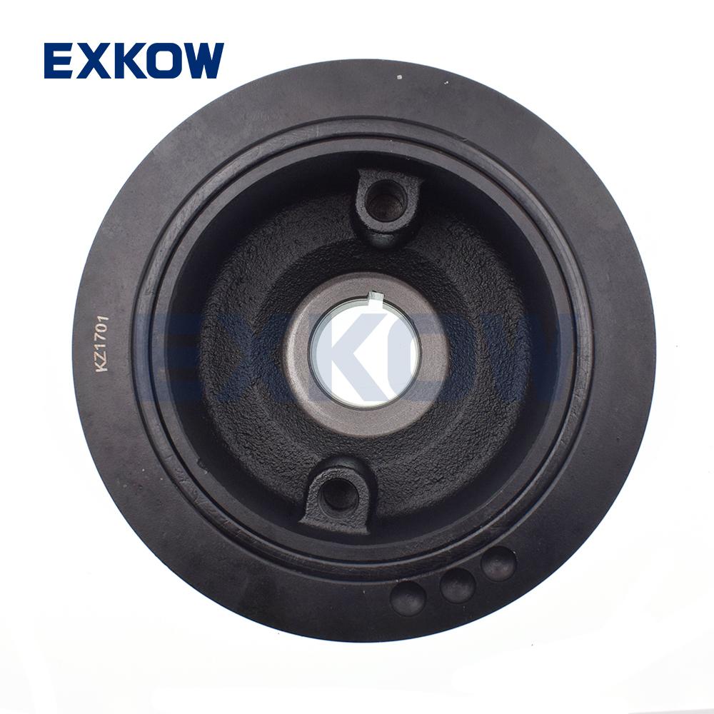 KOWZE Crankshaft Pulley Engine Belt Drive 1104A013 Fit for Mitsubishi L200 Pajero Montero Sport 2.5D 4D56 2005-2015