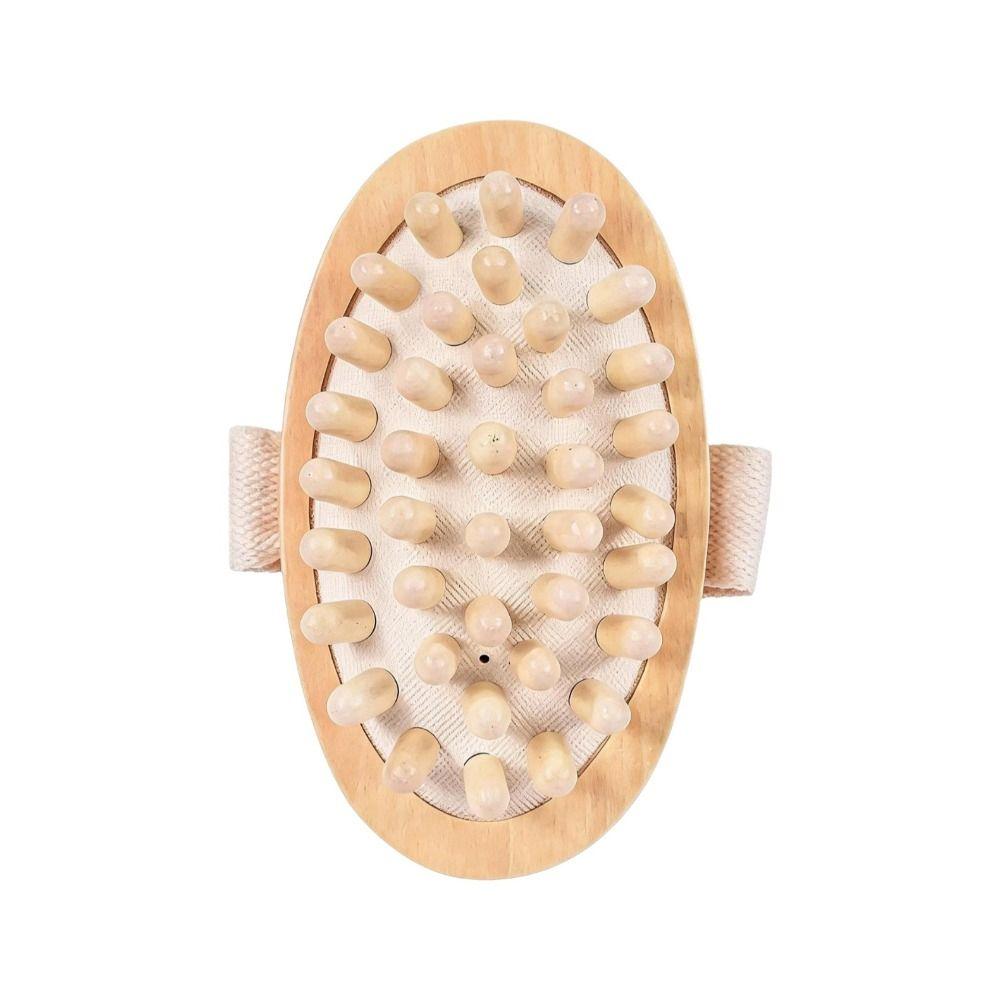 Air Cushion Design Wooden Massager Manual Massage Brush Scalp Massage Brush Muscle Relaxation