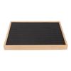 100 Slots Ring Storage Display Box PU Leather Soft Lining Lightweight Multipurpose Black Jewerly Organizer Case