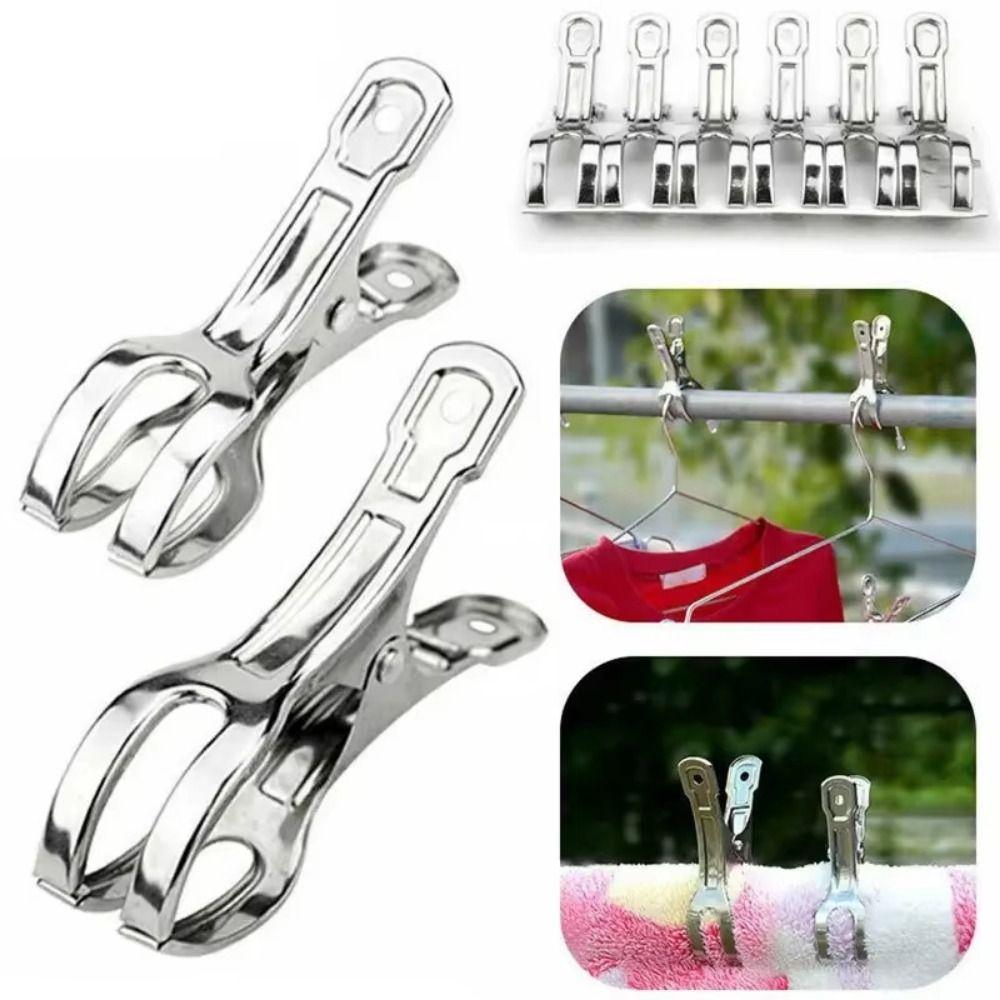 Heavy Duty Clothes Pins Reusable Stainless Steel Clips Beach Towel Clips  Home Storage