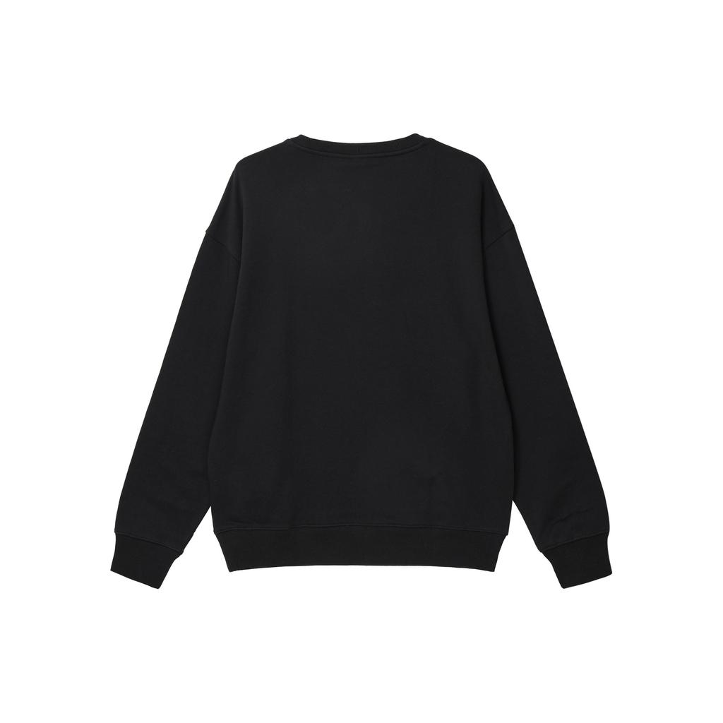 Puma Round Neck Printed Breathable Sports Casual Long Sleeve Sweatshirt Unisex Sweatshirt Black 625253-01