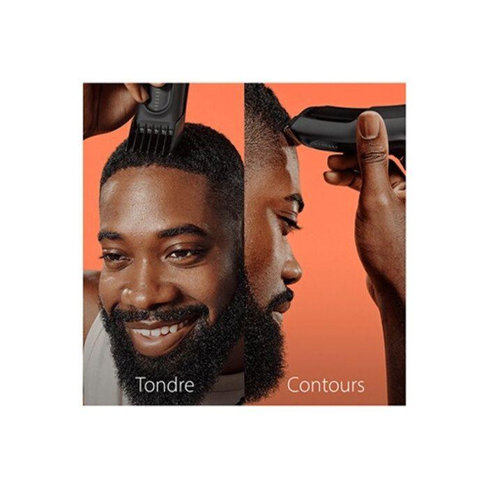 Braun hc7390 tondeuse à cheveux homme - 17 réglages, batterie nimh 50 min, sans fil, 3 sabots