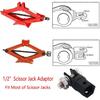 Scissor Jack Adapter, Car Jack Adapter for Double Hole Jacks, 1/2 Inch Adapter, Car Repair Tool for Vehicle Maintenance, Home Use, Auto Repair, DIY