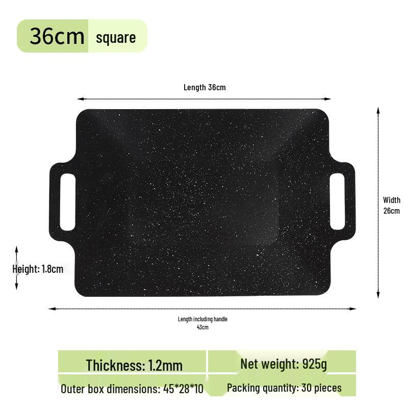 Portable Non-stick Korean BBQ Griddle - Outdoor Camping Stove Top Round Teppanyaki Grill Pan