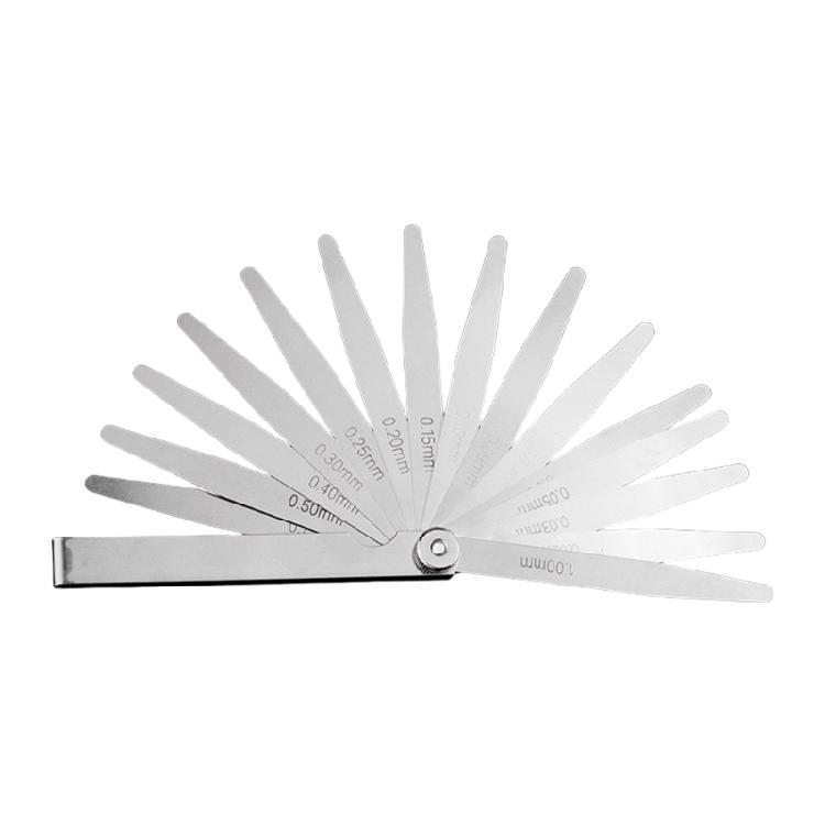 High Durability Stainless Steel Feeler Gauge Set with Double Scale Marking for Precise Tasks in Engineering and Repair