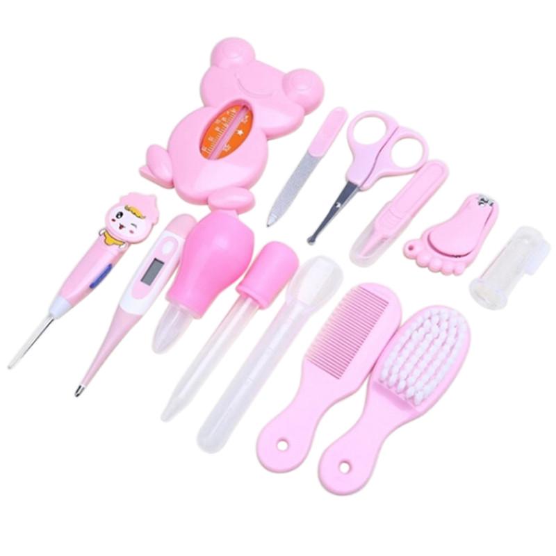 13-teiliges/Set Neugeborenes Baby Kinder Nagel Haar Gesundheitspflege Thermometer Pflegebürsten-Set