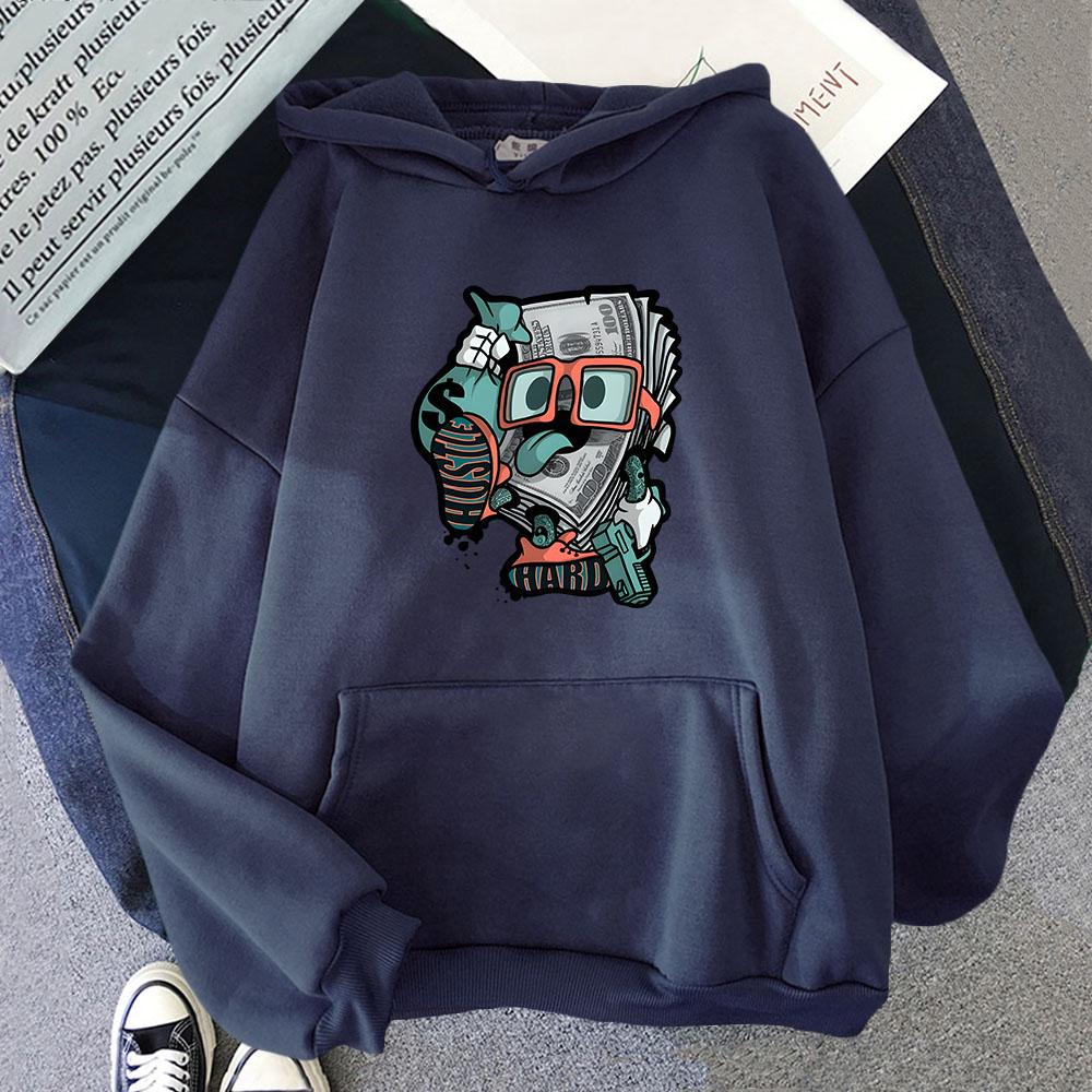 Money Roll 100 Hundred Dollar Sweatshirts Men's Hoodies Cartoon Funny Women Clothing Autumn Winter Long Sleeve Top