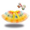 Girls' Star and Moon Mesh Tutu Skirt Set with Bow Hair Clips