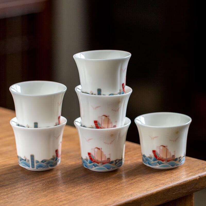 Traditional Chinese Ceramic Tea Set - Peace & Prosperity Gift Box