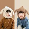 Outdoor Rabbit Ears Hat Korean Ear Protection Hat Fashion Baby Plush Hat  Boys Girls