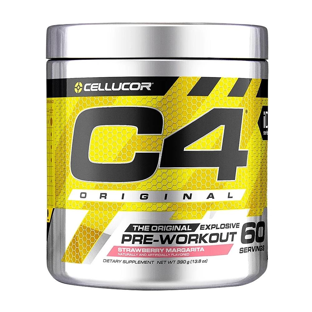 KOREA C4 Original Explosive Pre-Workout Strawberry Margarita 60 Servings, 13.8 Oz