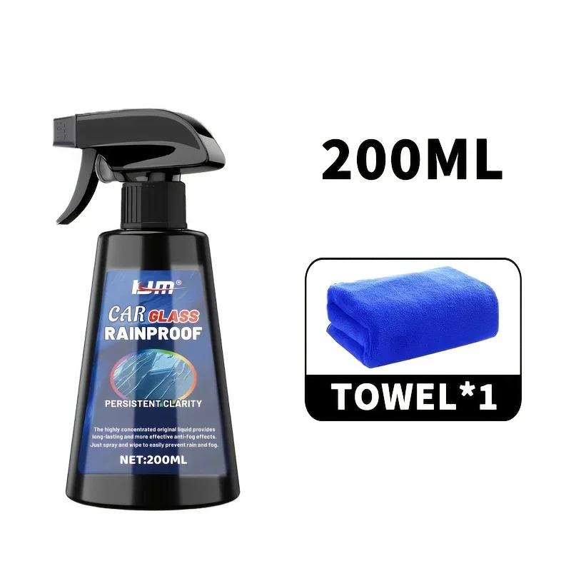 Universal Glass Rain Repellent Coating-windshield and Mirror Hydrophobic Spray,improves Visibility and Repels Water