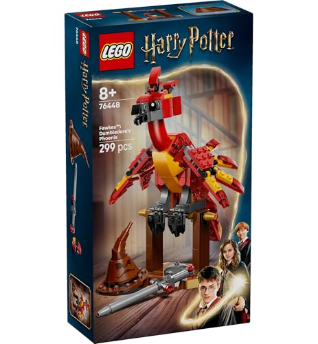 LEGO Harry Potter Phönix: Dumbledores Phönix Spielzeug, Geburtstagsgeschenk, Bausteine, für Mädchen und Jungen, Alter 8, 9 und 10, Grundschüler,