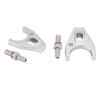 Chrome Billet Aluminum Distributor Clamp Hold Down with Screw Replacement for Chevy SBC BBC SB BB HEI Electronic