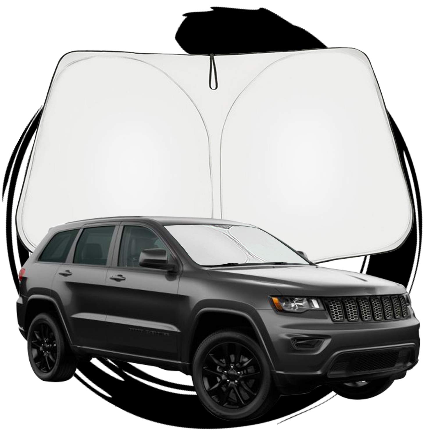

Ruiya Солнцезащитный экран на лобовое стекло для нового Jeep Grand Cherokee WK2, складной автомобильный солнцезащитный экран с защитой от УФ-лучей и солнцезащитный экран для автомобильного кемпинга, заказные детали