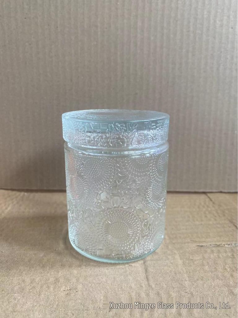 In-stock 200g DIY Scented Candle Glass with Lid - Empty Holder