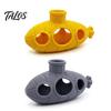 Fish Tank Stress Reducer 3D Printed Hollow Submarine Decorations, Aquarium Shrimp Hideout Ornament Ornament, Hiding Cave Shelter for Betta Lizards
