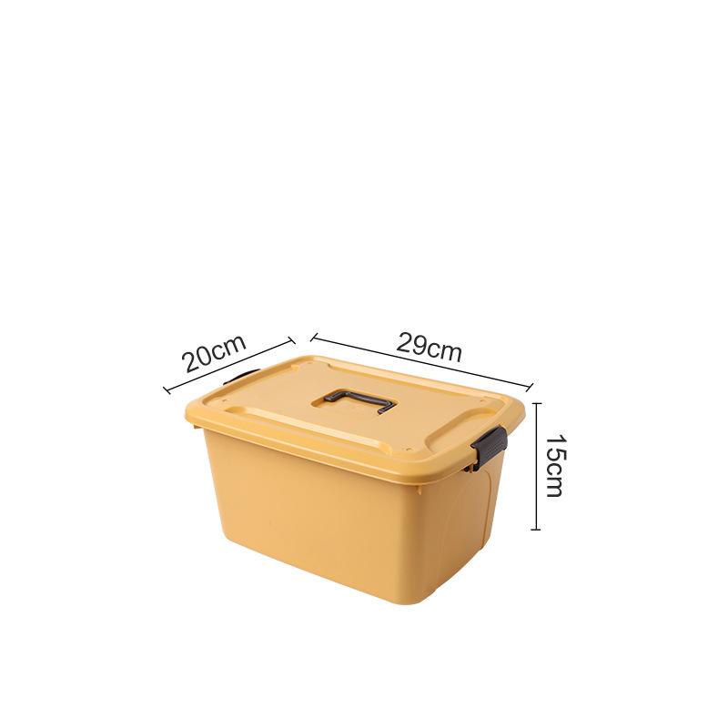 Plastic Sundries Storage Box with Handle Large Capacity Desk Organizer for Cosmetics Jewelry Toys Snack Clothes Storage Basket