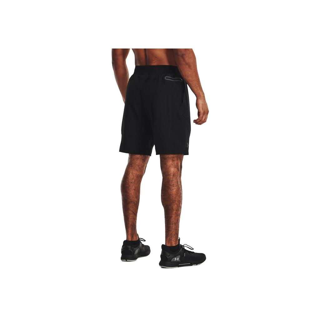 Under Armour Solid Color Elastic Training Shorts Men Bottoms Black 1374765-001