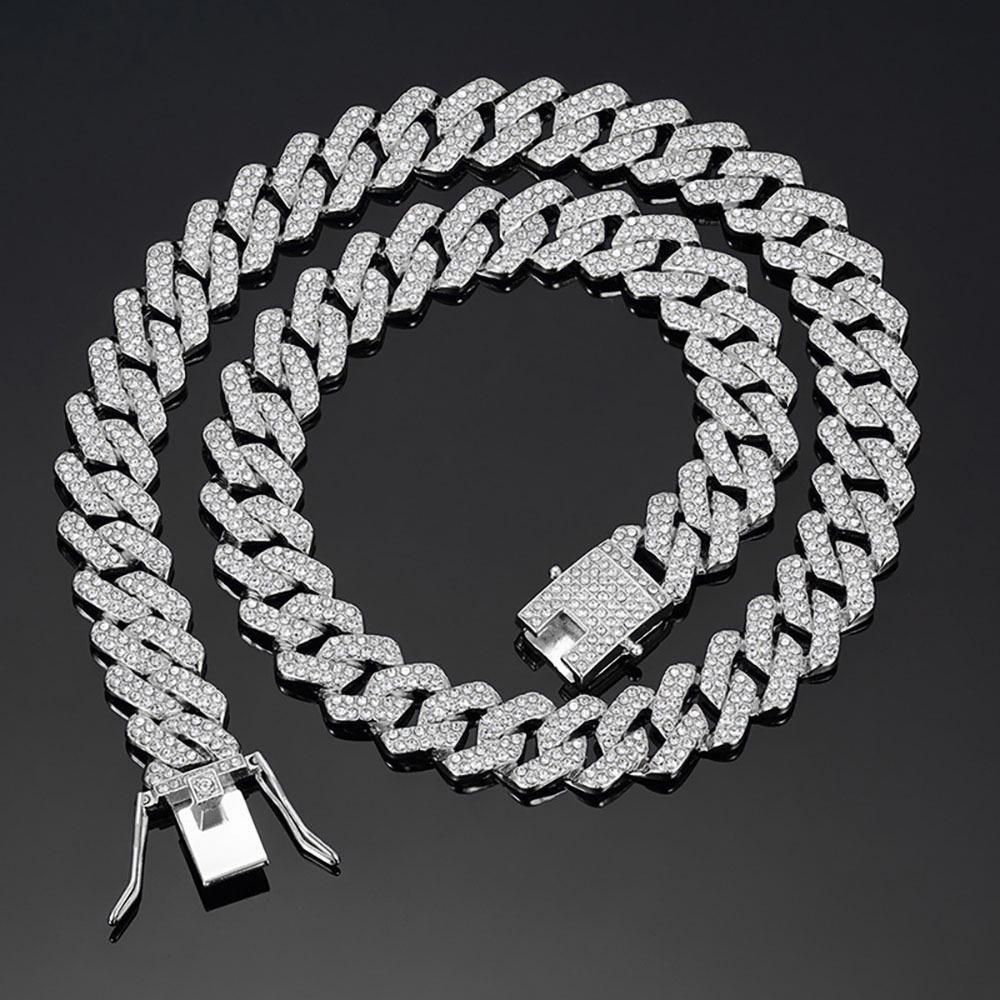 Gold Cuban Chain Diamond Pet Collar & Leash for Cats and Dogs